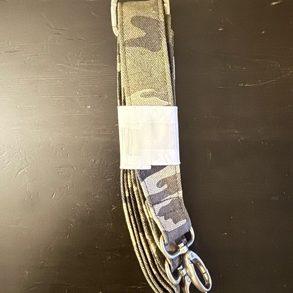 Quilted Koala Upright Tote Green Camo with Crossbody Strap - Picture 4 of 4